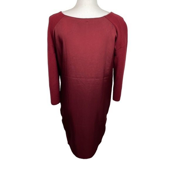 Vince | Red Mixed Media Sweater Dress New - Picture 4 of 10